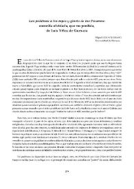 "Las palabras a los reyes y gloria de los Pizarros" : comedia olvidada, que no perdida, de Luis Vélez de Guevara / Miguel Zugasti Zugasti | Biblioteca Virtual Miguel de Cervantes