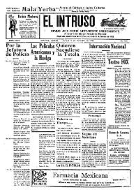 El intruso. Diario Joco-serio netamente independiente. Tomo LXXIII, núm. 7275, sábado 18 de octubre de 1941 | Biblioteca Virtual Miguel de Cervantes