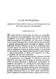 La de Fuencarral  : Cómo se puede estudiar la historia de una de las calles de Madrid [I] / Elías Tormo | Biblioteca Virtual Miguel de Cervantes