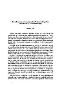 Some Remarks on Tragedy and on Vélez as a Tragedian (A Response to Professor Whitby) / James A. Parr | Biblioteca Virtual Miguel de Cervantes