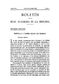 Muralla y torre árabe de Madrid / V. Castañeda y José Francés | Biblioteca Virtual Miguel de Cervantes