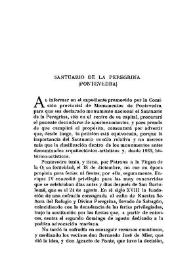 Santuario de la Peregrina (Pontevedra) / F. J. Sánchez Cantón | Biblioteca Virtual Miguel de Cervantes