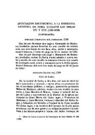 Aportación documental a la biografía artística de Soria durante los siglos XVI y XVII (1509-1698) [VI] (Continuación) / El Marqués del Saltillo | Biblioteca Virtual Miguel de Cervantes