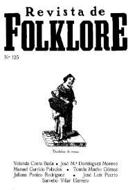 Revista de Folklore. Tomo 11a. Núm. 125, 1991 | Biblioteca Virtual Miguel de Cervantes