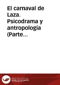 El carnaval de Laza. Psicodrama y antropología (Parte I) / Lama Crego Santiago / Filgueira Bouza, Marisol | Biblioteca Virtual Miguel de Cervantes