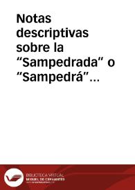 Notas descriptivas sobre la “Sampedrada” o “Sampedrá” de Budia (Guadalajara) / Lopez De Los Mozos, José Ramón | Biblioteca Virtual Miguel de Cervantes