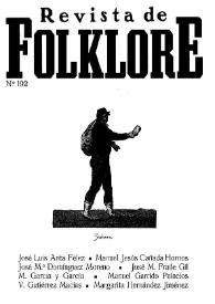 Revista de Folklore. Tomo 16b. Núm. 192, 1996 | Biblioteca Virtual Miguel de Cervantes