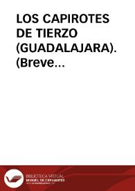 LOS CAPIROTES DE TIERZO (GUADALAJARA). (Breve descripción y notas comparativas) / Lopez De Los Mozos, José Ramón | Biblioteca Virtual Miguel de Cervantes