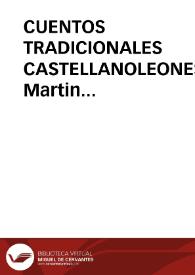 CUENTOS TRADICIONALES CASTELLANOLEONESES / Martin Criado, Arturo | Biblioteca Virtual Miguel de Cervantes