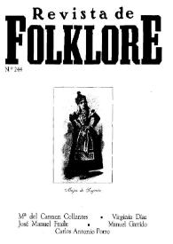 Revista de Folklore. Tomo 21a. Núm. 244, 2001 | Biblioteca Virtual Miguel de Cervantes