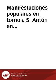 Manifestaciones populares en torno a S. Antón en algunas zonas de Castilla y León / Alonso Ponga, José Luis | Biblioteca Virtual Miguel de Cervantes