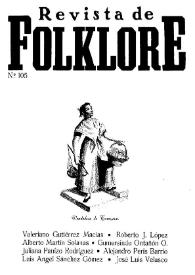 Revista de Folklore. Tomo 9b. Núm. 105, 1989 | Biblioteca Virtual Miguel de Cervantes