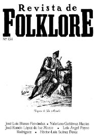 Revista de Folklore. Tomo 13b. Núm. 154, 1993 | Biblioteca Virtual Miguel de Cervantes