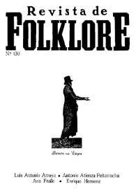 Revista de Folklore. Tomo 11b. Núm. 130, 1991 | Biblioteca Virtual Miguel de Cervantes