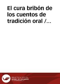 El cura bribón de los cuentos de tradición oral / Martin Criado, Arturo | Biblioteca Virtual Miguel de Cervantes