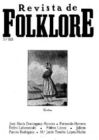 Revista de Folklore. Tomo 17a. Núm. 193, 1997 | Biblioteca Virtual Miguel de Cervantes