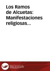 Los Ramos de Alcuetas: Manifestaciones religiosas populares en la Comarca de los Oteros (León) / Alonso Ponga, José Luis | Biblioteca Virtual Miguel de Cervantes