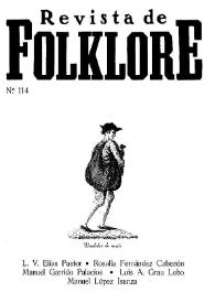 Revista de Folklore. Tomo 10a. Núm. 114, 1990 | Biblioteca Virtual Miguel de Cervantes