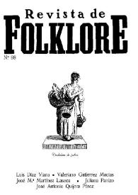 Revista de Folklore. Tomo 9a. Núm. 98, 1989 | Biblioteca Virtual Miguel de Cervantes