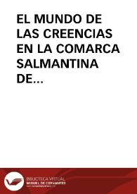 EL MUNDO DE LAS CREENCIAS EN LA COMARCA SALMANTINA DE LOS AGADONES. LAS BRUJAS / Puerto, José Luis | Biblioteca Virtual Miguel de Cervantes