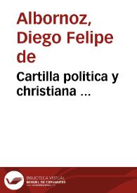 Cartilla politica y christiana ... | Biblioteca Virtual Miguel de Cervantes