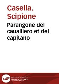 Parangone del caualliero et del capitano | Biblioteca Virtual Miguel de Cervantes