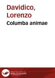 Columba animae | Biblioteca Virtual Miguel de Cervantes