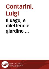 Il uago, e diletteuole giardino ... | Biblioteca Virtual Miguel de Cervantes