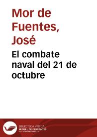 El combate naval del 21 de octubre | Biblioteca Virtual Miguel de Cervantes