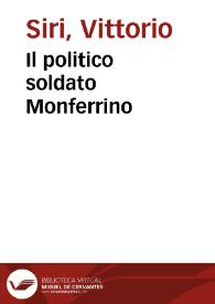 Il politico soldato Monferrino | Biblioteca Virtual Miguel de Cervantes