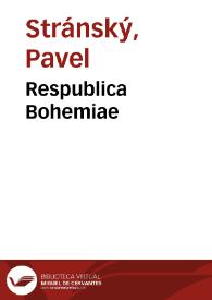 Respublica Bohemiae | Biblioteca Virtual Miguel de Cervantes