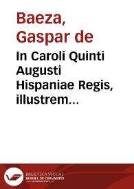 In Caroli Quinti Augusti Hispaniae Regis, illustrem constitutionem in Madritensi couento editam, quae de non meliorandis filiabus dotis ratione loquitur | Biblioteca Virtual Miguel de Cervantes