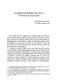 La elaboración dramática del mito en "El hombre de mayor fama" / Manuel Fernández Labrada | Biblioteca Virtual Miguel de Cervantes