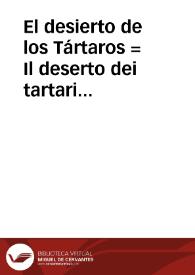 El desierto de los Tártaros = Il deserto dei tartari (1976). Ficha técnica | Biblioteca Virtual Miguel de Cervantes