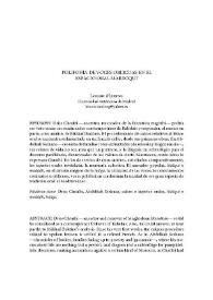 Polifonía de voces oblicuas en el espacio oral marroquí / Leonor Merino | Biblioteca Virtual Miguel de Cervantes