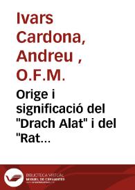 Orige i significació del "Drach Alat" i del "Rat Penat" en les insignies de la ciutat de Valencia | Biblioteca Virtual Miguel de Cervantes