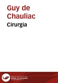 Cirurgia | Biblioteca Virtual Miguel de Cervantes