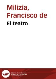 El teatro | Biblioteca Virtual Miguel de Cervantes