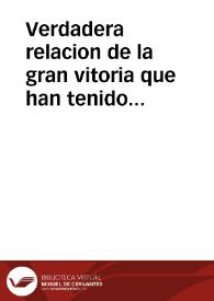 Verdadera relacion de la gran vitoria que han tenido los Imperiales en la toma ... de Philipsburg, que lo executo el ... coronel Gaspar Bamberger en veynte y quatro de enero deste año mil seiscientos treynta y cinco | Biblioteca Virtual Miguel de Cervantes