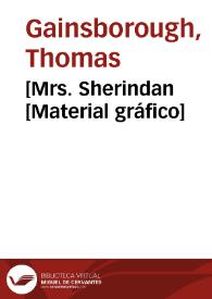 [Mrs. Sherindan [Material gráfico] | Biblioteca Virtual Miguel de Cervantes