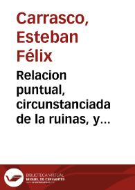 Relacion puntual, circunstanciada de la ruinas, y extragos causados por los terremotos, que se sintieron en varias partes del Reyno de Valencia, los dias 23 de marzo, y 2 de abril de 1748  | Biblioteca Virtual Miguel de Cervantes