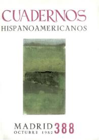 Cuadernos Hispanoamericanos. Núm. 388, octubre 1982 | Biblioteca Virtual Miguel de Cervantes