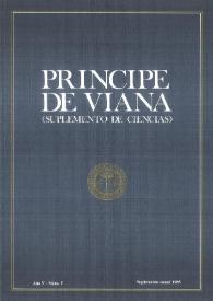 Príncipe de Viana. Suplemento de Ciencias. Año V, núm. 5, 1985 | Biblioteca Virtual Miguel de Cervantes