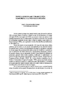 Novela epistolar y traducción: Marchena y "La nouvelle Héloïse" / Ana L. Baquero Escudero | Biblioteca Virtual Miguel de Cervantes