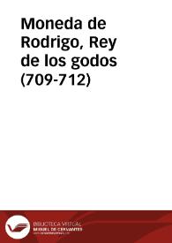 Moneda de Rodrigo, Rey de los godos (709-712) | Biblioteca Virtual Miguel de Cervantes