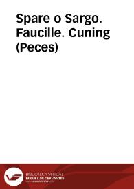 Spare o Sargo. Faucille. Cuning (Peces) | Biblioteca Virtual Miguel de Cervantes