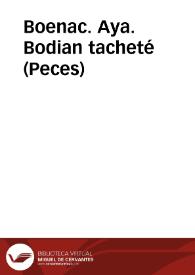 Boenac. Aya. Bodian tacheté (Peces) | Biblioteca Virtual Miguel de Cervantes