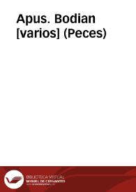 Apus. Bodian [varios] (Peces) | Biblioteca Virtual Miguel de Cervantes