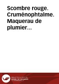 Scombre rouge. Cruménophtalme. Maquerau de plumier (Peces) | Biblioteca Virtual Miguel de Cervantes