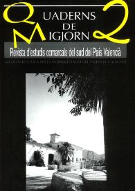 Quaderns de Migjorn : revista d'estudis comarcals del sud del País Valencià. Núm. 2, 1994-1995 | Biblioteca Virtual Miguel de Cervantes